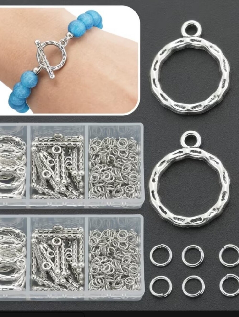 Jewelry Caps Making Kit 200 pieces